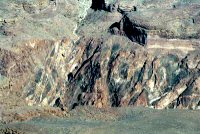 Grand Canyon Basement Rocks showing Granite Dikes